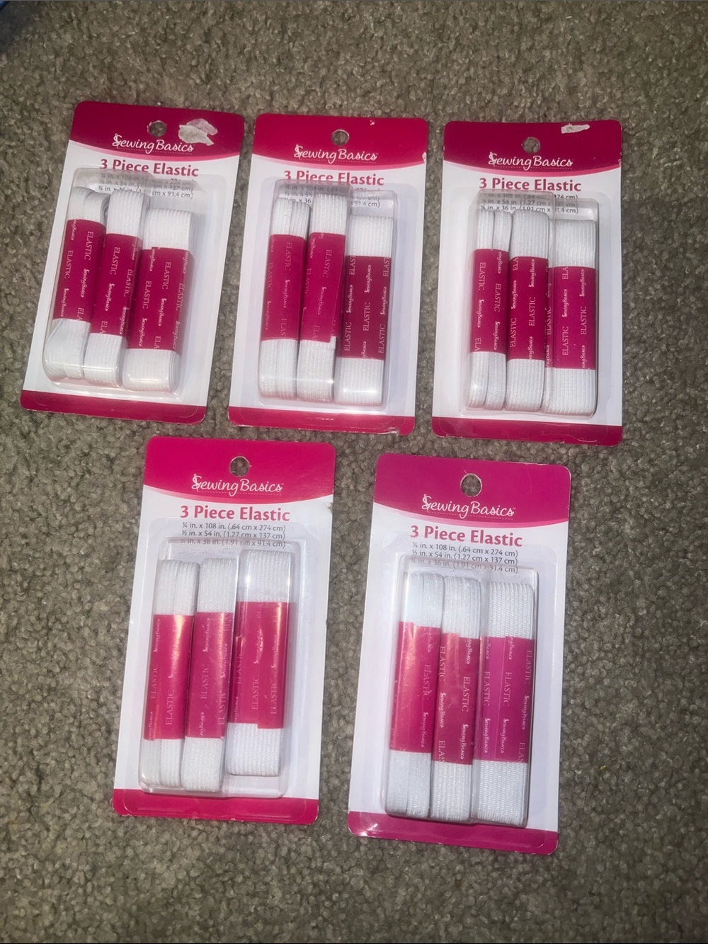 Sewing Basics 3 Piece Elastic